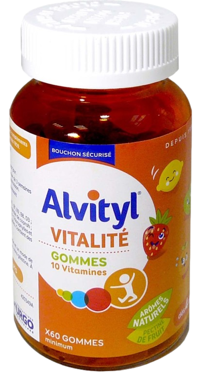 ALVITYL VITALITE GOMME pour vous aider à combattre la fatigue avec une prise facilitée au quotidien