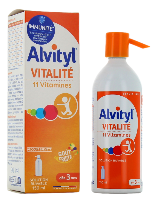 Alvityl Vitalité Alvityl Vitalité est un complément alimentaire à base de vitamines et minéraux, conseillé pour aider à réduire la fatigue et redonner du tonus et de la vitalité.
